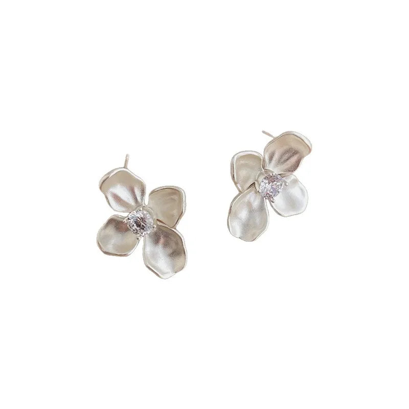 Silver Bloom Earrings